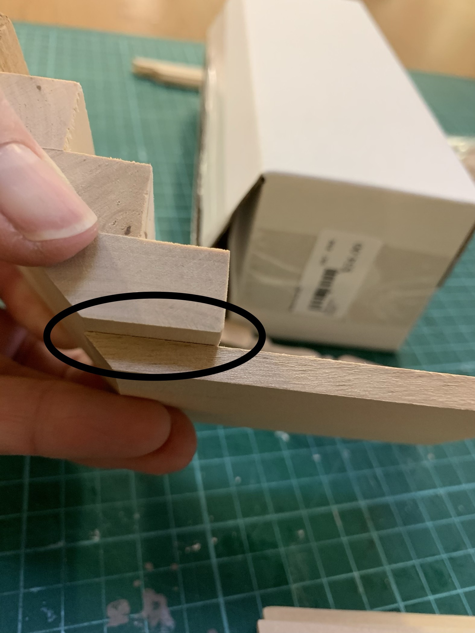 landing shorter than stairs