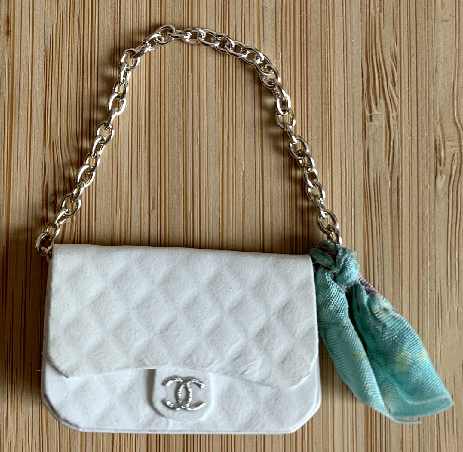 Chanel Handbag and Scarf (Bag: 32 x 20mm)