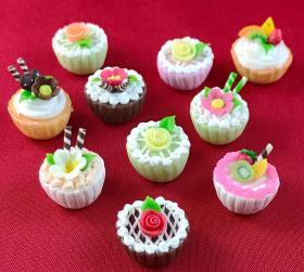 1:6 Cup Cakes (Price Each) (16mm Diam 14mmH)