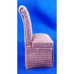 Red Check Parson Chair (40W x 40D x 93Hmm) By Bespaq