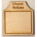 1:24 Laser Cut Church Notice Board Kit (33H x29Wmm)