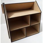 1:48 House Kit Laser Cut Pictured Open