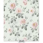 Rose Hill Floral Pale Peach on Seafoam Green Wallpaper (267 X 413mm)