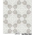 Rose Hill Tile Grey Wallpaper (267 X 413mm)