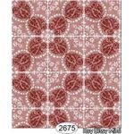 Rose Hill Tile Red Wallpaper (267 X 413mm)