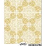 Rose Hill Tile Yellow Wallpaper (267 X 413mm)