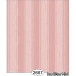 Rose Hill Stripe Orange Peach Wallpaper (267 X 413mm)