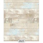 Reclaimed Wood Floor - Blue on Beige Wallpaper (267 X 413mm)
