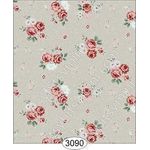 Rose Hill Small Floral Red Wallpaper (267 X 413mm)