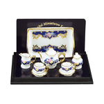 Tea-Set "Baronesse" - Royal Blue Design by Reutter Porzellan