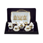 Tea-Set "Baronesse" - Gold Flower Design by Reutter Porzellan