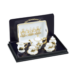 Tea-Set "Baronesse" - Gold Flower Design by Reutter Porzellan