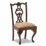 Chippendale Upholstered Chairs Kit 2 Pieces by Mini Mundus (90H x 50W x 40Dmm)