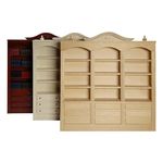 Large Shop Shelf - Bookcase Kit by Mini Mundus ( 245H x 235W x 35Dmm)