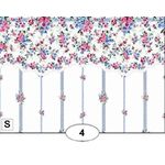 Rose Garland Stripe Floral Wallpaper (267 X 413mm)