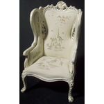 Bathback Chair Cream with Tree Pattern (63 x 60 x 105Hmm) - Stock Clearance