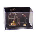 2 Parrots with Cage by Reutter Porzellan
