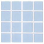 Powder Blue Square Vinyl Tile Floor (11" x 16 1/2")