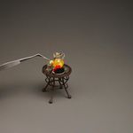 Small Garden Table Metal Decorated with Fruits and Lemonade by Reutter Porzellan