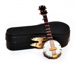 Banjo in Case (80 x 25 x 15mm)