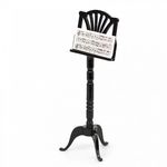 Black Music Stand with Music (110 x 40 x 35mm)