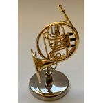 French Horn with Stand (Horn: 25 Diam, End 20mm Diam, Stand: 45Hmm)