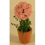 Topiary Tree Pink Roses (15 Diam x 44Hmm)