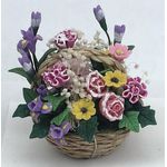 Floral Arrangement in a Basket (35Diam x 40Hmm)