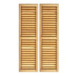 Louvered Shutters Working, 1 pair/pkg (31W x 127Hmm)