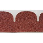 Red Fishscale Asphalt Shingles, 157 Square Inches
