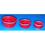 Kitchen Bowls Red Set 3