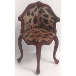 Leopard Print Chair (50 x 50 x 68Hmm)
