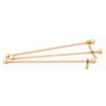 Curtain Rods with Eyes, 3/Pk- 4 Inch Long