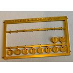 Round Dot Pattern Gold Buckle (5mm Diameter) (Price Per Buckle)