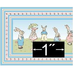 Bunny Parade Rug (1.8" x 2.75")