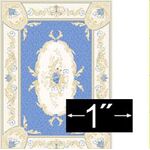 1:48 Rug Aubusson Blue (60 x 44mm)