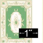 1:48 Rug Aubusson Green (60 x 44mm)