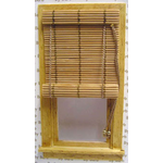 Bamboo Roll Up Shade / Blind For Windows (2 1/4"  X 3" )
