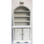 Shelf Unit White Rounded Top (85x185x40mm)