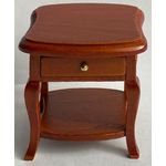Bedside Table Curved Top, Brown (50 x 40 x 50Hmm)
