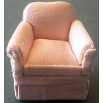 1:24 Armchair with Pink Fabric (40W x 40D x 40Hmm)