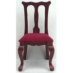 Brown Chair with Red Seat (46W x 42D x 86Hmm)
