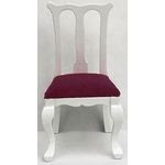 White Chair with Red Seat (46W x 42D x 86Hmm)
