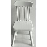 Dining Chair Spindle Back White (40 x 40 x 80Hmm)