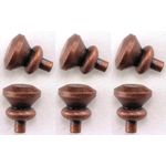 Round Knob 6/pk Oil Rubbed Bronze (1/4" x 3/16")