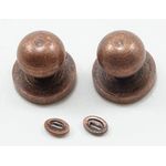 Door Knob with Keyhole Oil Rubbed Bronze 4 Pack (Knob: 5mm Diam)