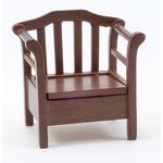 Garden Chair, Walnut (2 1/8" X 1 1/2" X 2 1/4")