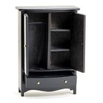 Armoire / Wardrobe Black (3-7/8" W x 5-1/2" H X 1-3/4" D)