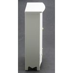 Armoire / Wardrobe White (3-7/8" W x 5-1/2" H X 1-3/4" D)