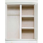 Armoire / Wardrobe White (3-7/8" W x 5-1/2" H X 1-3/4" D)